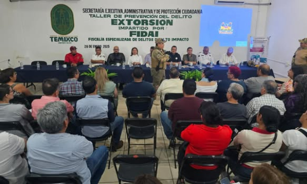 IMPARTEN EN TEMIXCO TALLER DE PREVENCIÓN DEL DELITO DE EXTORSIÓN